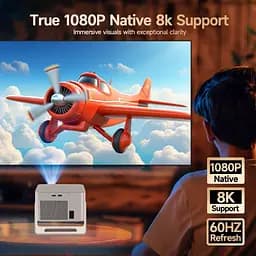 Смарт проектор з автофокусом Magcubic HY350 Max Android 14, chip H726, 8K24fps, 2GB/16GB Wi-Fi 2.4G/5G Кінотеатр White (19033) - мініатюра 5