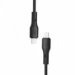 Кабель XO NB-Q231B Rock Series Type-c to Type-C 60W Data Cable Чорний