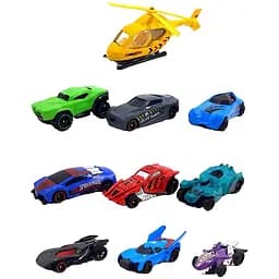 Набор Машинок Гонка Bambi Hw-117, 10 Шт. В Тубусе, Разноцветные.