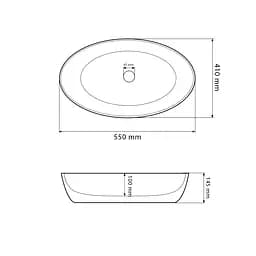 Умивальник VBI Udine marble blue matt накладний VBI-012103, Синий - мініатюра 2