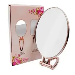 Дзеркало косметичне Salon Professional настільне 6 дюймів для щоденного макіяжу овальна рожеве золото