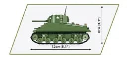 Конструктор танк Historical Collection World War II 2715 Sherman M4A1 COBI 2715 - мініатюра 5
