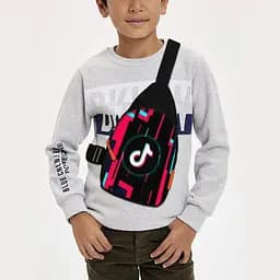 Сумка через плече дитяча Тік Ток 29х17 см сумка слінг для хлопчика (02294)