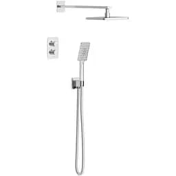 Душова система прихованого монтажу з термостатом Imprese Bilovec верхній душ 260x188 мм ABS хром t04800901SQС, Хром