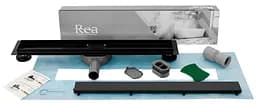 Душовий канал Rea Neo Pro black 2в1 чорний 80 см REA-G8907 - мініатюра 2
