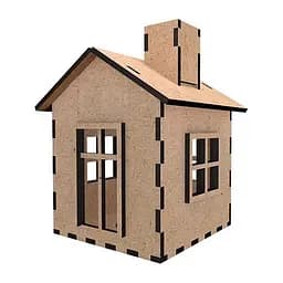 Заготовка для декорування "Будиночок 9" Fabrika Decoru FDPO-348 з LED свічкою в комплекті