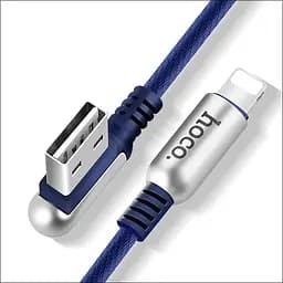 Кабель Lightning Hoco capsule U17 1.2 метра синий
