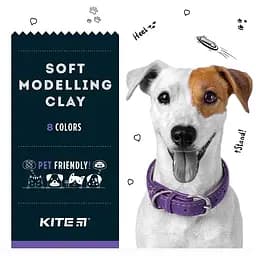 Пластилин восковой Kite Dogs 8 цветов 160 г (K22-082)