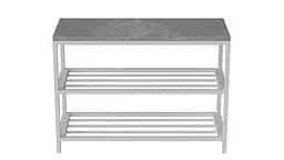 Банкетка універсальна Ferrum-decor Слайм 45x63x26 сірий ДСП Дуб Сан-Марино 16мм (FRD-104081)