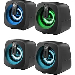 Акустична система 2.0 Defender J1, 6Вт, підсвітка, USB, чорна (65961) - мініатюра 3