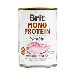 Вологий корм для собак Brit Mono Protein Rabbit 400 г (кролик)