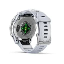 Смарт-годинник Garmin Fenix 8 43 мм AMOLED Срібний з білим силіконовим ремінцем - мініатюра 3
