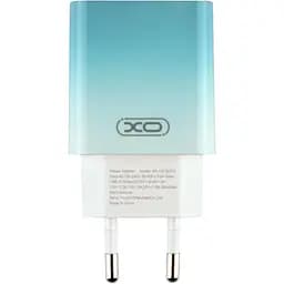 Комплект зарядного пристрою XO CE18 1Type-C PD/QC 30W Type-C to Type-C Blue