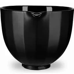 Чаша KitchenAid 5KSM2CB5PBS керамічна, з ручкою, текстурована 4.7 л чорна (5KSM2CB5PBS) - мініатюра 2
