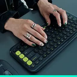 Клавiатура бездротова Logitech Pop Icon Keys Lilac (920-013074) - мініатюра 5