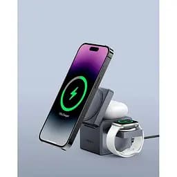 Бездротове зарядне ANKER MagGo Wireless Charging Station 15W 3-in-1 Cube Y1811G11 - мініатюра 4