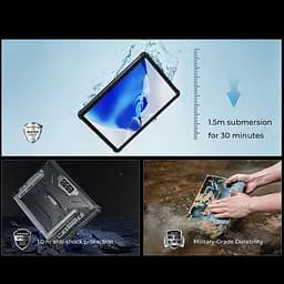 Планшет Oukitel RT7 5G 10.1" FHD+/12GB/512GB/ Dimensity7050/32000mAh/ 48+32Мп/IP69K/NFC/LTE Blue - мініатюра 9