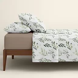 Комплект постільної білизни Cosas Olive mood Полуторний оливковий (OliveMood_El-15Espresso_160) - мініатюра 2