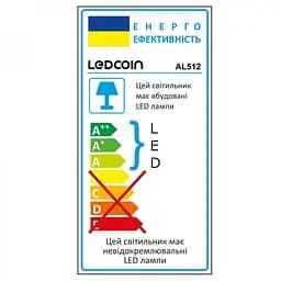 Свiтильник свiтлодiодний Ledcoin AL512 круг білий 18W 6500K (80335) - мініатюра 4