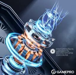 Охолоджувальна підставка для ноутбука до 17,3 дюйма GamePro GPCP-1040 RGB 2xUSB 8xfans - мініатюра 9