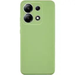 Силиконовый чехол Candy Full Camera для Xiaomi Redmi Note 13 Pro 4G / Poco M6 Pro 4G / Note 14S Фисташковый