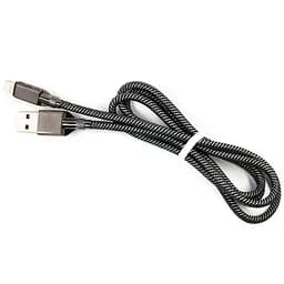 Кабель Dengos USB - Lightning (M/M) 4A 1 м Black (NTK-L-KPR-USB3-BLACK) - мініатюра 2