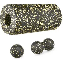 Набір масажерів Gymtek для йоги та фітнесу EPP чорно-жовтий