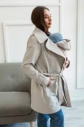 Демісезонний плащ 3 в 1 для вагітних та слінгоносіння Kimberly 42 Lullababe Молочний LB01KM162 - мініатюра 8