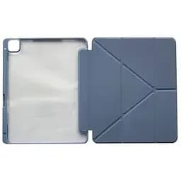 Чехол Smart Case Clear+stylus для Apple iPad Pro 11 2024 фиолетовый