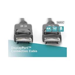 Кабель мультимедійний Display Port to Display Port 2.0m UHD 4K Digitus (DB-340100-020-S) - мініатюра 4
