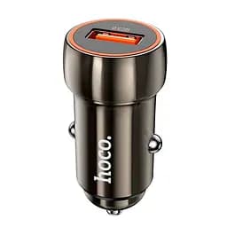 Адаптер автомобильный HOCO Blue shield single port car charger Z46 азу коричневое