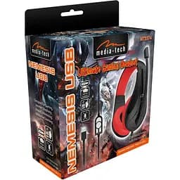Гарнітура Media-Tech NEMESIS USBBlack-Red (MT3574) - мініатюра 4