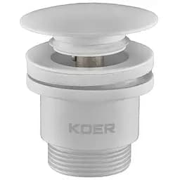Донний клапан Koer PW-01-03 Click-Clack універсальний KR3402, Білий