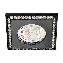 Вбудований світильник Feron DL102-BK під лампу прозорий чорний