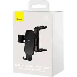 Тримач Baseus Metal Age II Gravity Car Mount (Round Air Vent Version) (SUJS030001) - мініатюра 8