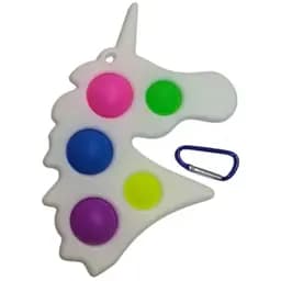 Іграшка Симпл Дімпл Єдиноріг білий антистрес 12x19 см 5 пупирок