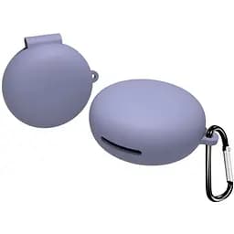 Чохол-накладка DK Silicone Candy Friendly із карабіном для Oppo Enco W31 (lavender grey)