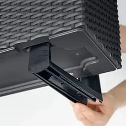 Кріплення для вазонів Lechuza Balconera Котедж чорне (4008789190338) - мініатюра 2