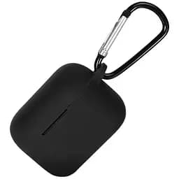 Чохол-накладка DK Silicone Candy Friendly з карабіном для Xiaomi QCY T10/T10 Pro/T11 (black)