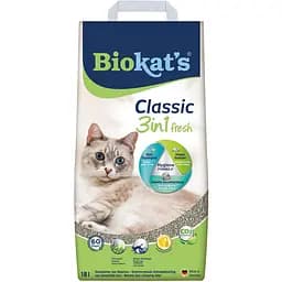 Наповнювач бентонітовий Biokat's Classic Fresh 3 в 1, 18 л (G-613796)
