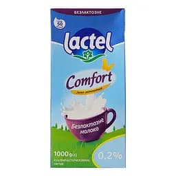 Молоко Lactel Комфорт 0.2% безлактозне ультрапастеризоване 1 л - мініатюра 3