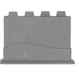 Набір обробних дошок Edenberg сірі 5 предметів з підставкою (EB-11984)