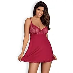 Сексуальный комплект Obsessive Rosalyne S/M бордовый