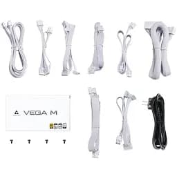 БЖ 1000W Chieftec VEGA M PPG-1000-CW ATX 3.1 135mm, 80+ Gold, Fully modular, WHITE, Retail - мініатюра 7