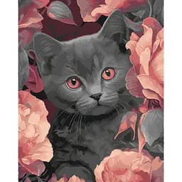 Картина за номерами Сірий котик Art Craft 11563-AC 40х50 см