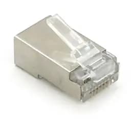Конектор RJ45 cat.6 FTP, екранований, з вставкою, 50 шт Merlion (RJ45ML-2-50-CAT6-FTP / 10566)