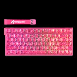 Клавіатура Attack Shark R82 HE Contours Side Printed Pink