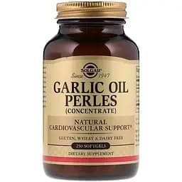 Часникова олія Solgar Garlic Oil Perles Concentrate 250 капсул