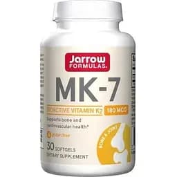Вітаміни та мінерали Jarrow Formulas MK-7 180 mcg, 30 капсул