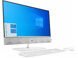 ПК-моноблок HP Pavilion 27UHD IPS AG/Intel i5-10400T/16/1000F/NVD350-4/kbm/W10/White (426Q9EA) - мініатюра 2